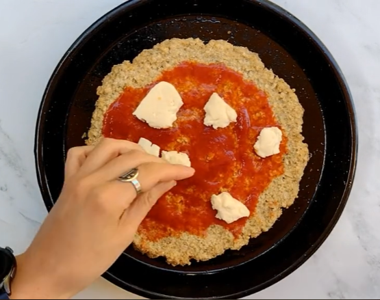 Pizza de avena cómo hacerla